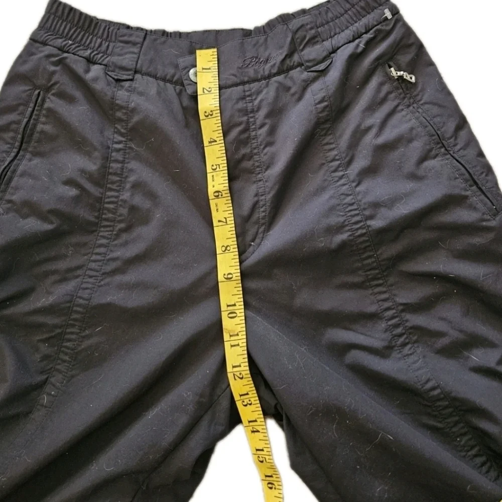 Bogner Womens Black Ski And Snow Designer Luxury Insulated Winter Pants 10 Long
